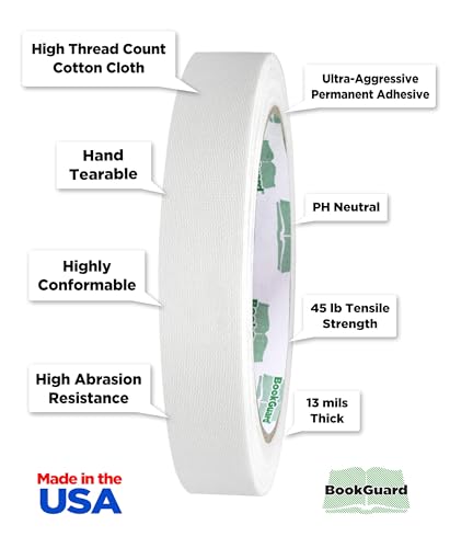 White Bookbinding Tape