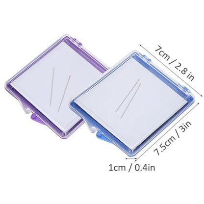 2Pcs Magnetic Needle Case Set