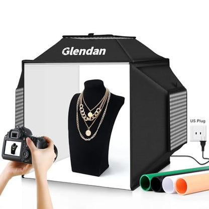 Upgrade Professional Portable Photo Studio Light Box with 1222 LED Lights
