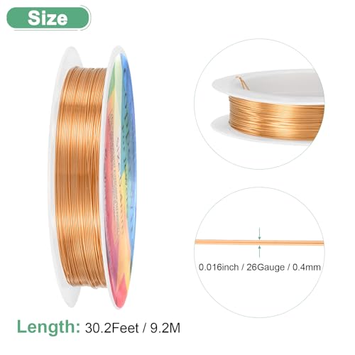 0.4 mm 26 Gauge Copper Wire for Jewelry Making