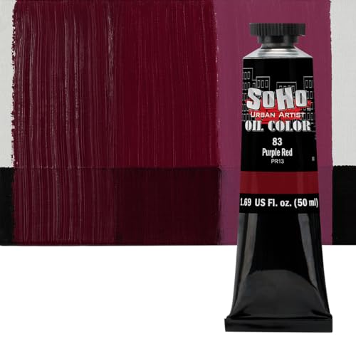 Oil Paint Purple Red