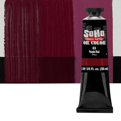 Oil Paint Purple Red