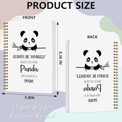 Cute Panda Gifts Spiral Notebook Journal