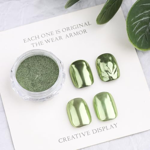 4 Colors Chrome Nail Powder Set Metallic Mirror Effect Nail Chrome Powder