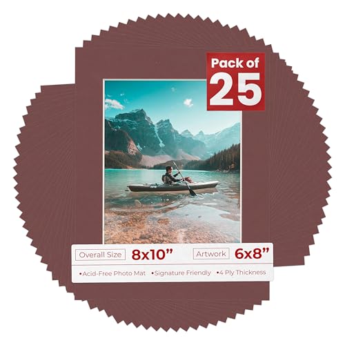 6x8 Mat for 8x10 Frame (25 Count)