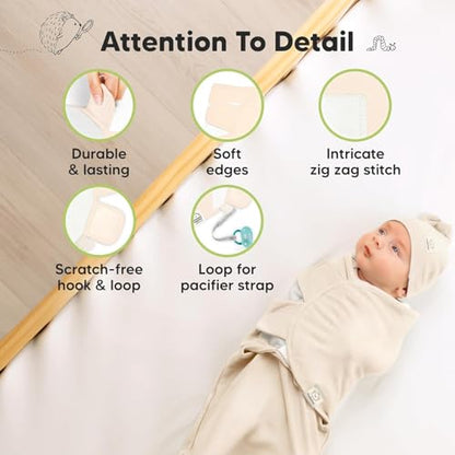 3pk Organic Swaddles for Newborns Girls
