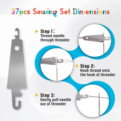 Steel Needles for Hand Sewing (37 Count)
