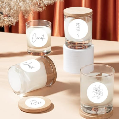 1.5 Inch White Round Thermal Sticker Labels