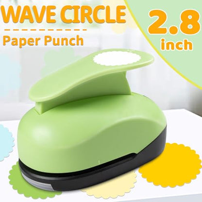 Circle Punch 2.8 Inch Scalloped Circle Cutter