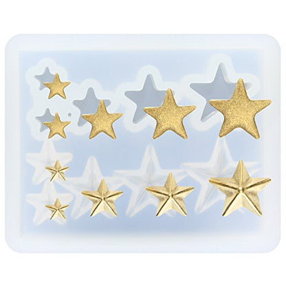 Mini Assorted Jewerly Stars Resin Epoxy Silicone Tiny Mold for Delicate Craft