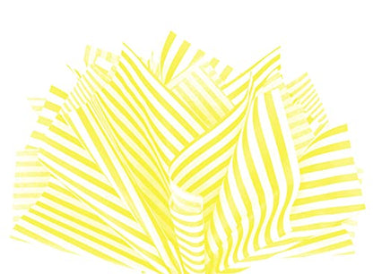 Yellow Pin Stripe Print Gift Wrap Tissue Paper Size (50 Count)