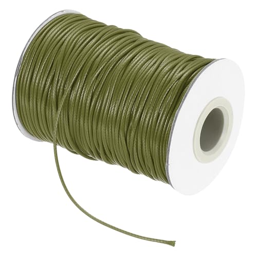 Waxed Cord 1.5mm Waxed Thread 87 Yard Wax String Leather Cord for Bracelet Making