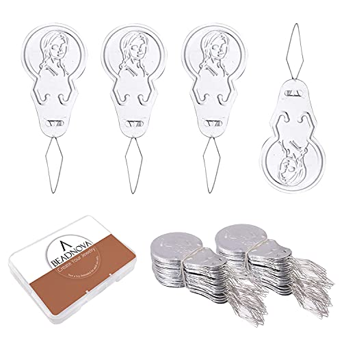 Needle Threaders 100pcs Aluminum Sewing Needle Threader for Sewing Small Eye Embroidery Craft Knitting Quilting (100 Count)