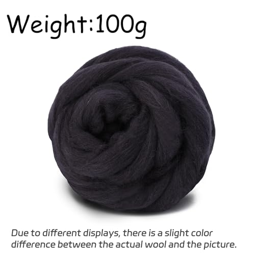 3.53oz Needle Felting Wool Roving Wool for Felting Wool Felting Supplies (3.5 Ounce)