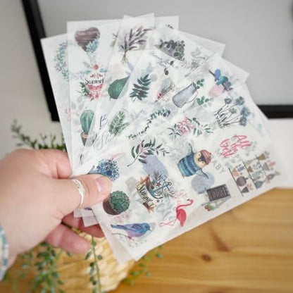 Printable Washi Sticker Paper for Inkjet & Laser Printer (25 Count)