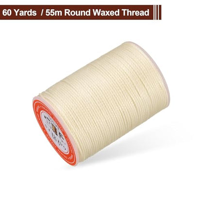 Leather Sewing Waxed Thread 0.8mm 60Yards