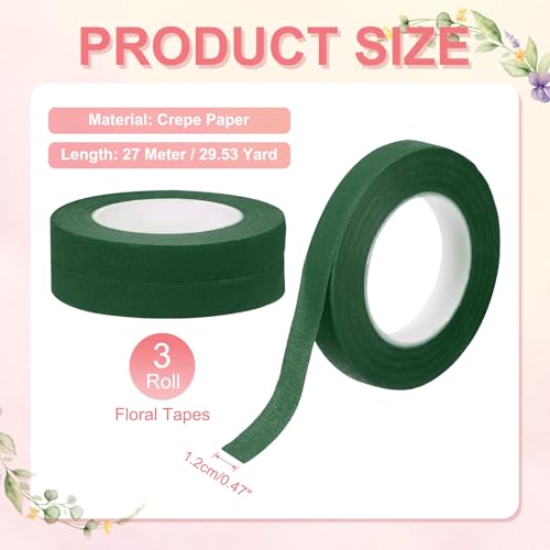 3 Rolls Floral Tapes