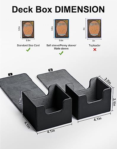 Card Deck Box with 2 Dividers for MTG Cards