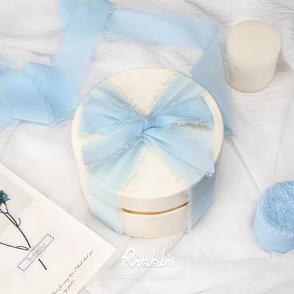 Baby Blue Chiffon Ribbon 1 (60 Foot)