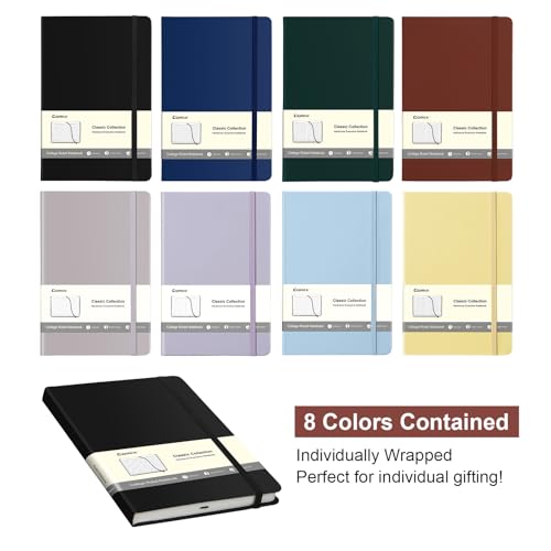 8 Pack Lined Journal Notebooks for Work