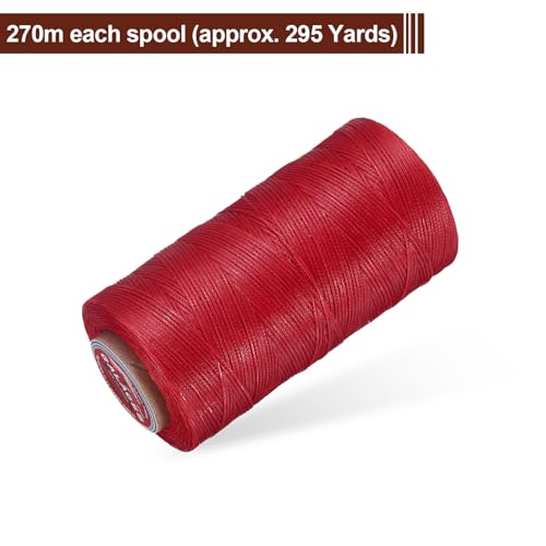 Flat Leather Sewing Waxed Thread (884 Foot)