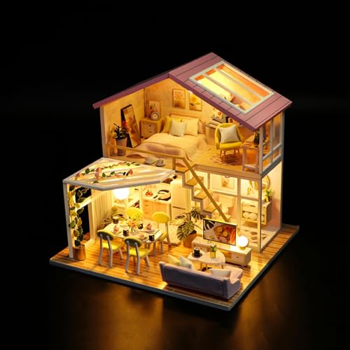 DIY Miniature House Kit for Adults