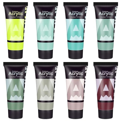 Green Acrylic Paint Set (5.68 Fl Oz)