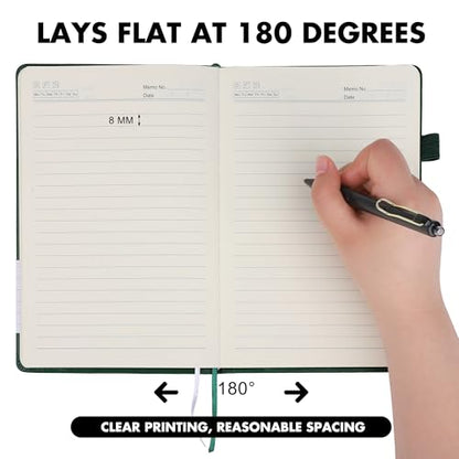 30 Set Lined Notebook Journals with Pens A5 Notebooks 100 GSM College Ruled Hardcover Notebook PU Leather Notepad with Pen Holder for Office School (60 Count)