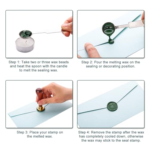 360Pcs Olive Green Sealing Wax Beads (360 Count)