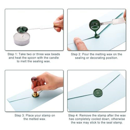 360Pcs Olive Green Sealing Wax Beads (360 Count)