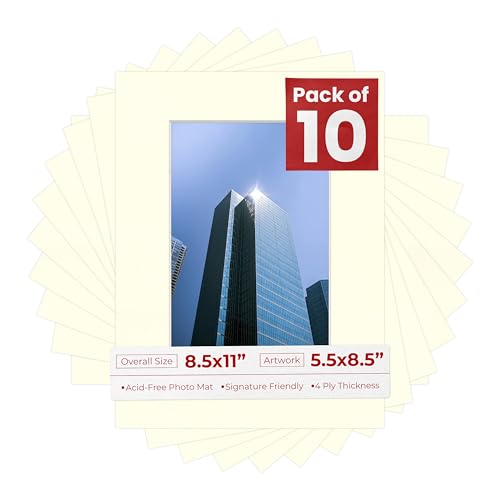 5.5x8.5 Mat for 8.5x11 Frame (10 Count)