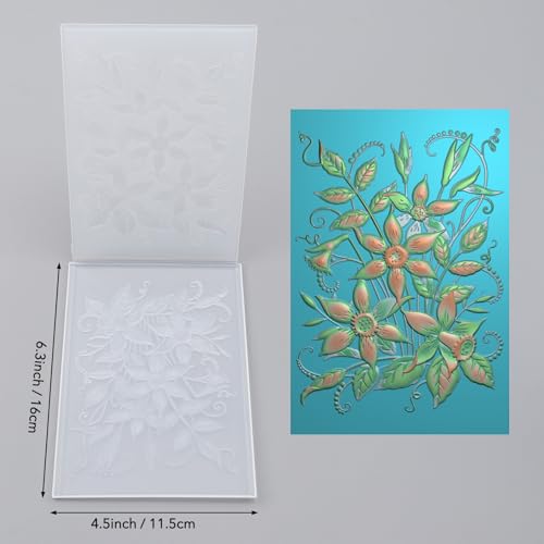 3D Embossing Folders Daffodil Clear Textured for Card Making