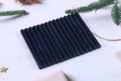 15Pcs Navy Blue Glue Gun Sealing Wax Sticks for Wax Seal Stamp (15 Count)