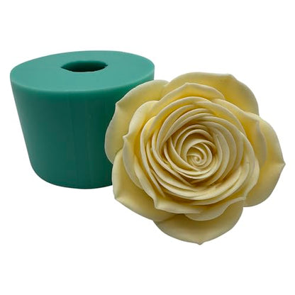 3D Epoxy Resin Flower Mold Handcrafted Soap Candle Wax Silicone Molds Chocolate Mousse Cake Mold Decorated Aroma Gypsum Polymer Craft Mould