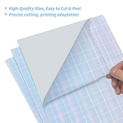 20 Sheets Printable Holographic Sticker Paper