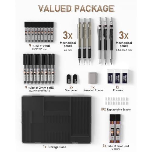 35PCS Art Mechanical Pencil Set (30 Count)
