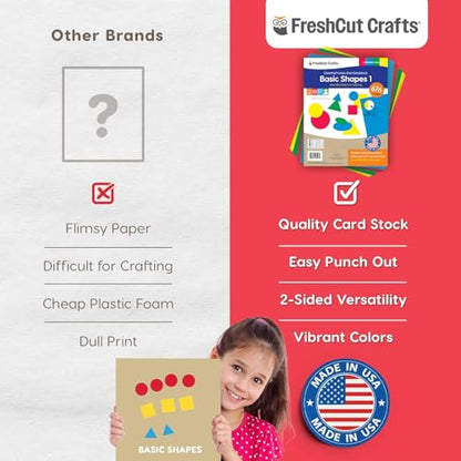 Circle Square Oval Triangle Cutouts (676 Count)