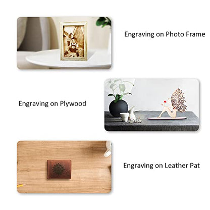 77pcs Laser Engraving Material Kit DIY Material Package for Custom Business Card Metal Plywood Pet ID Keychain