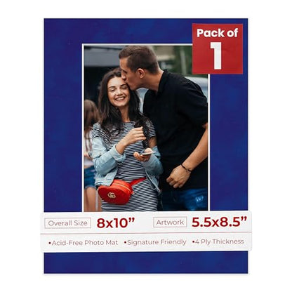 8x10 Mat Bevel Cut for 5.5x8.5 Photos