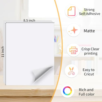 White Printable Sticker Paper