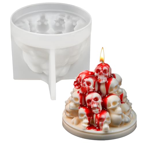 Hallowee Skull Candle Mold