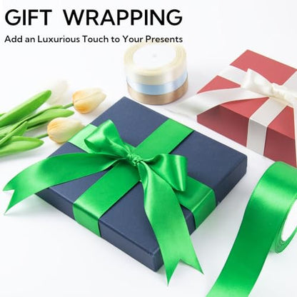 1 Inch 25 Yards Satin Ribbon White