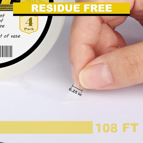 4Packs Clear Floral Tape (4 Count)