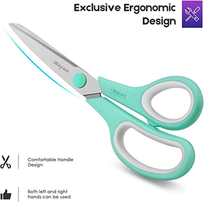 24 Pack 8" Heavy Duty Scissors in Bulk (3 Count)