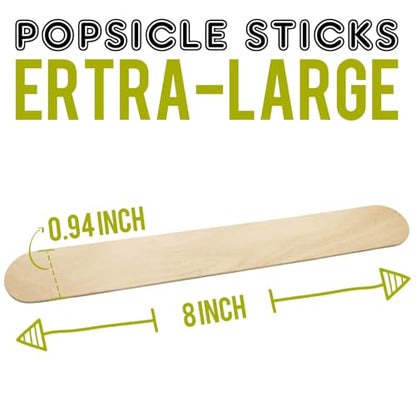 8" Jumbo Craft Sticks (300 Count)