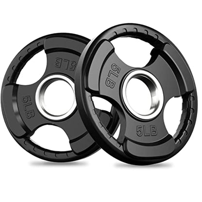 Olympic Rubber Grip Weight Plates (2 Count)