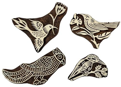 Craftsofindia® Set of 4 Birds Shaped Premium Hand (4 Count)