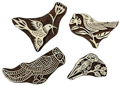 Craftsofindia® Set of 4 Birds Shaped Premium Hand (4 Count)