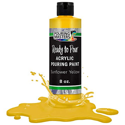 Pouring Masters Sunflower Yellow Ready to Pour Acrylic Pouring Paint (8 Fl Oz)
