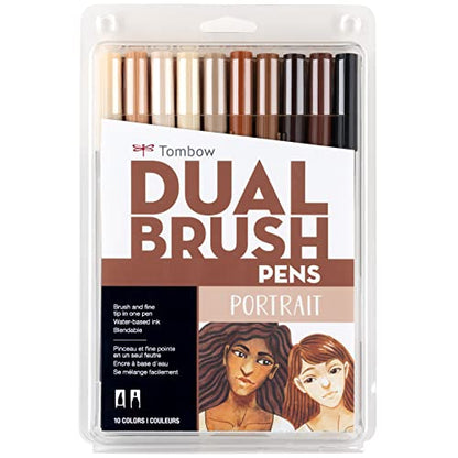 56170 Dual Brush Pen Art Markers (10 Count)